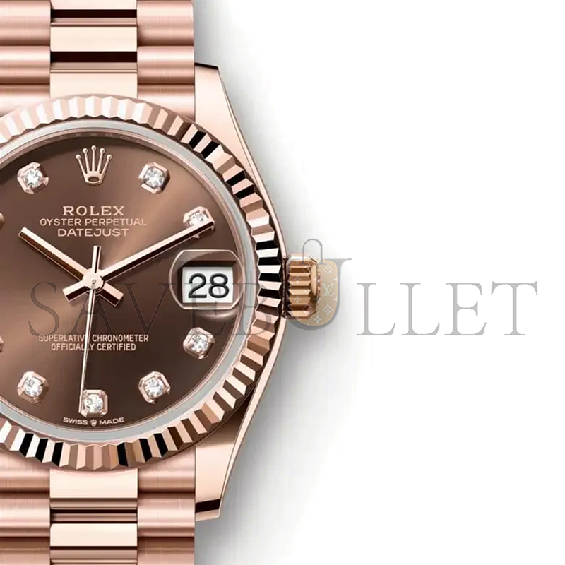 R01ex datejust 31 oyster 31 mm everose gold m278275